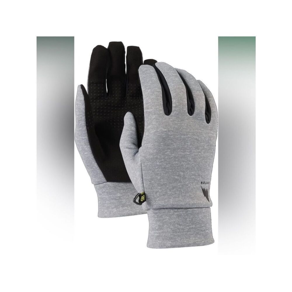 BURTON XL Men’s Touch N Go Liner Gray Heather Gloves All Season